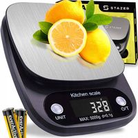 WAGA KUCHENNA ELEKTRONICZNA PRECYZYJNA DIETETYCZNA LCD 5KG/0,1G + BATERIE