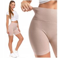 Kolarki Legginsy Damskie Wysoki Stan Prążkowane Efekt Push-Up MORAJ L/XL