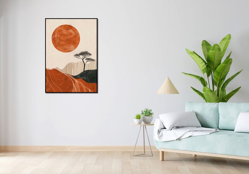 Plakat 70x100cm Afrykański Zachód Słońca zdjęcie 4