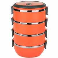POJEMNIK NA ŻYWNOŚĆ MENAŻKA OBIADOWY LUNCH BOX 4 czesci 2,8L Termos