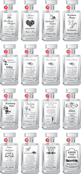 KARAFKA z 2 szklankami w etui ROCZNICA ŚLUBU prezent 20 25 30 35 40 50 60 zdjęcie 6