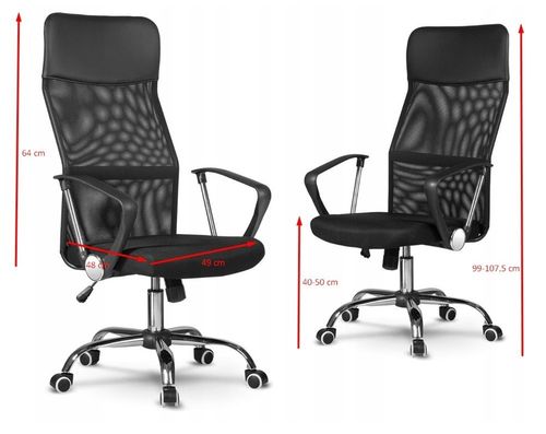 FOTEL OBROTOWY NEMO - CZERŃ na Arena.pl