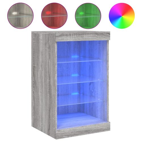 Szafka z oświetleniem LED, szary dąb sonoma, 41x37x67 cm na Arena.pl