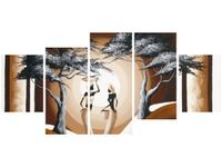 70CM 150CM OBRAZ 5 ELEM SPACER O ZACHODZIE SŁOŃCA ŚCIENNY