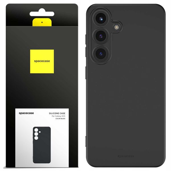 Spacecase Silicone Case 3.0 Galaxy S25 Black zdjęcie 1
