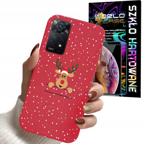 ETUI DO XIAOMI NOTE 11 PRO - ŚWIĄTECZNE WZORY RENIFER PLECKI + SZKŁO na Arena.pl