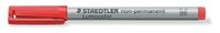 foliopis zmywalny m czerwony lumocolor staedtler