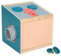 Zabawki dla dzieci 3 lata Zgadywanka sensoryczna Drewniana skrzynia Pudełko