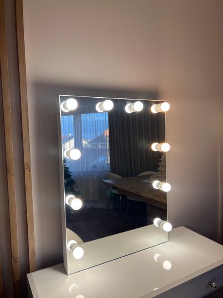 Lustro wizażowe, makijażowe, make up,do wizażu 60-80 wiszace zdjęcie 2