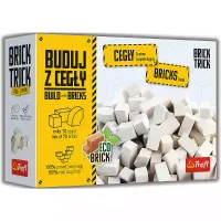 Brick Trick. Cegły zamkowe, białe, 70 sztuk