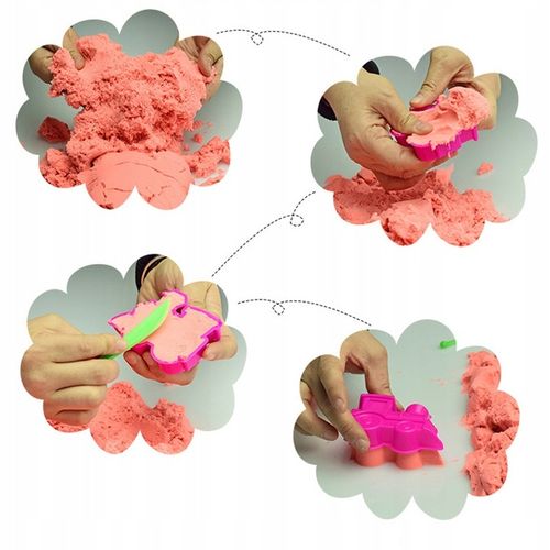 Piasek Kinetyczny 3kg Zestaw Dla Dziecka Basen Foremki Foremki Na Prezent na Arena.pl