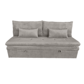 Sofa wypoczynkowa Aster beżowa sztruksowa rozkładana z funkcją spania