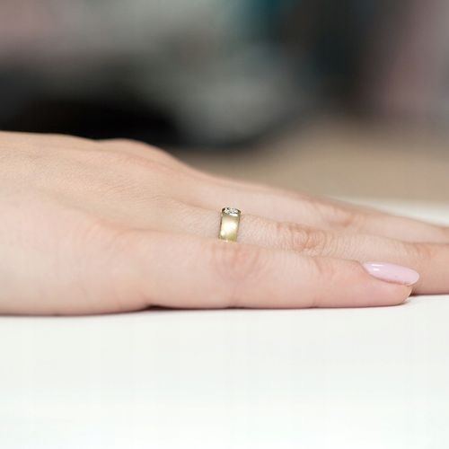 ZŁOTY PIERŚCIONEK pr. 585 SERCE Z CYRKONIAMI r.18 na Arena.pl