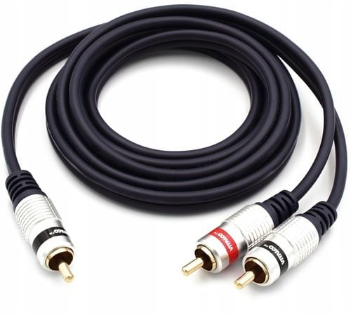 KABEL 1X RCA 2X RCA CINCH 5M JKJ60 VITALCO DO SUBWOOFERA na Arena.pl