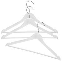 3x Wieszaki na Ubrania Odzież Ubraniowe Odzieżowe Białe Obrotowe do Szafy