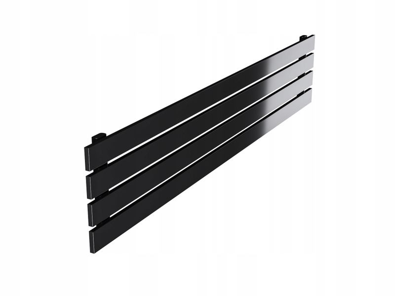Grzejnik pokojowy poziomy BELLOSLIM 30x140 czarnyP zdjęcie 1