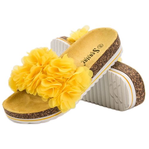 Modne Żółte Klapki r.41 na Arena.pl