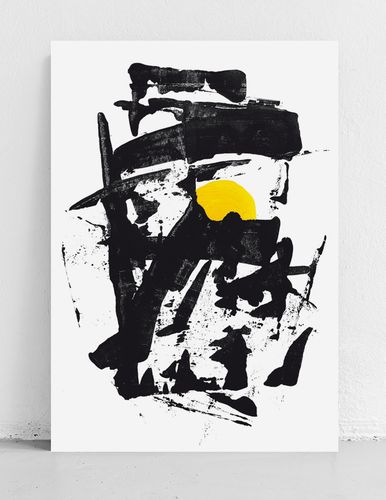 Plakat czarna abstrakcja 61x91 cm na Arena.pl