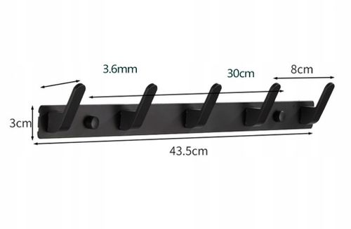 Wieszak Ścienny Na Ubrania Klucze Loft Przedpokój na Arena.pl