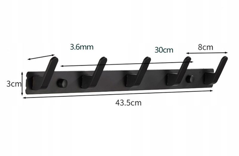 Wieszak Ścienny Na Ubrania Klucze Loft Przedpokój zdjęcie 4