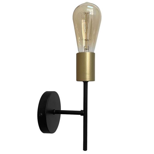 Kinkiet ścienny retro CRESPILO 21-01252 wysięgnik metalowy czarny zdjęcie 1