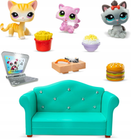 Zestaw figurek Littlest Pet Shop Diner Dash Play Pack 3 szt.