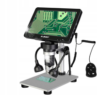 Svbony SV604 Mikroskop Cyfrowy, Mikroskop LCD 1-1200X 7Cali, 12MP 1080P