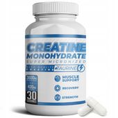 KREATYNA MONOHYDRAT KREATYNY TABLETKI Creatine Monohydrate 150 kap na 30dni