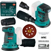 SZLIFIERKA MIMOŚRODOWA AKUMULATOROWA NAC OS-125-LI-20V AKUMULITISYSTEM