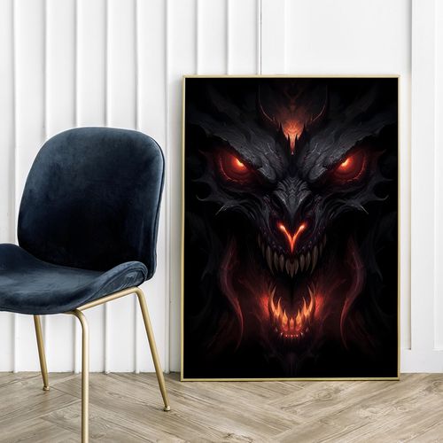Plakat smok diabeł diablo 50x70 cm na Arena.pl