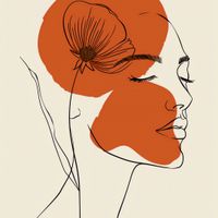 Plakat 70x70cm Ciepło Kwiatu