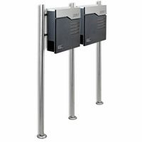 16784 Skrzynka na listy ze stojakiem dwie sztuki podwójna 2szt