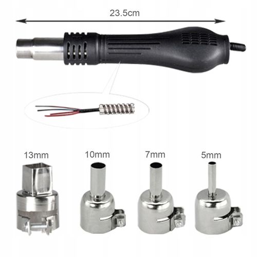 858D-II STACJA LUTOWNICZA LUTOWNICA HOT AIR 4 DYSZE KALIBRACJA TEMPERATURY na Arena.pl