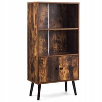 Regał Costway 60 cm x 120 cm x 30 cm odcienie brązu