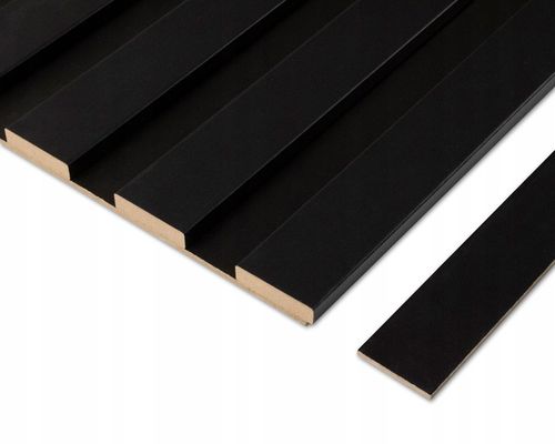 Lamele na czarnej płycie HDF - zestaw 59,5 cm x 275 cm - Czarny 914 i inne na Arena.pl