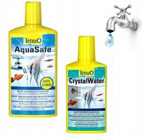 UZDATNIACZ WODY AKWARIUM Tetra Aqua Safe 500ml + GRATIS Crystal Water 250ml