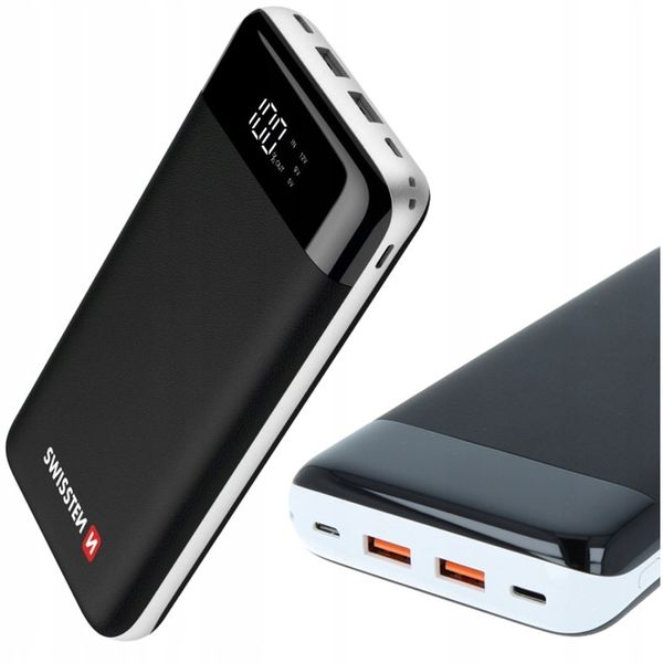 SWISSTEN Powerbank 30000 mAh Quick Charge 3.0 LCD zdjęcie 1