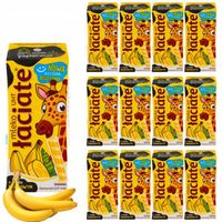 Łaciate Mleko UHT o smaku bananowym 200 ml x 12 sztuk