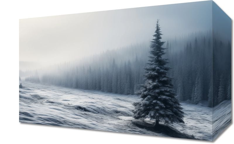Obraz 30x20cm Samotna Choinka zdjęcie 1