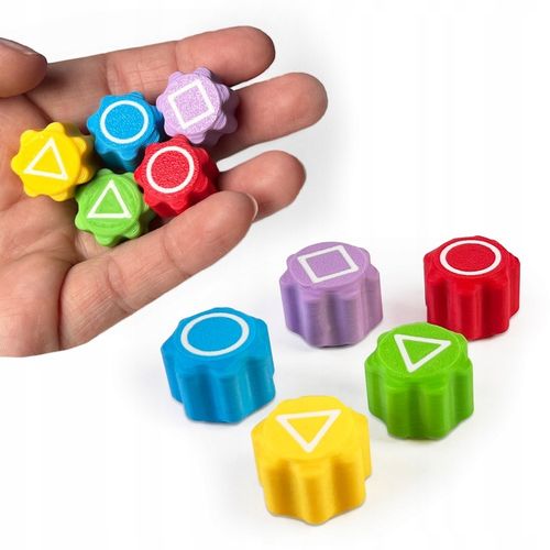 Squid Game Kostki 7g Gongi DOCIĄZONE Kości do gry gonggi + pojemnik Kajawis na Arena.pl