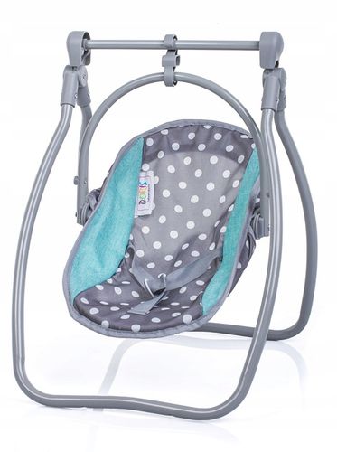 KRZESEŁKO DO KARMIENIA DLA LALEK 3w1 HUŚTAWKA NOSIDŁO na Arena.pl