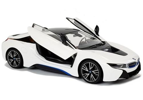 Auto R/C BMW i8 Rastar 1:14 Biały Drzwi Automatyczne na Arena.pl