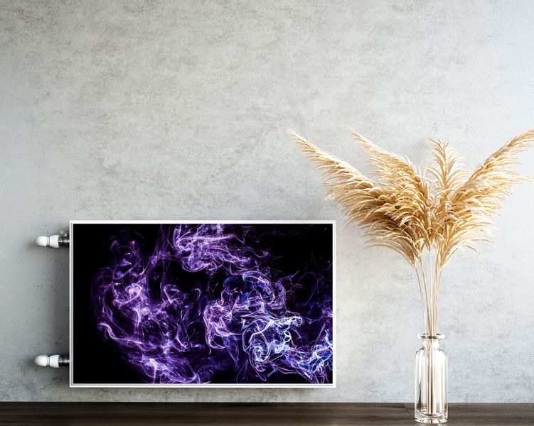 MASKOWNICA Magnetyczna Na Kaloryfer Fioletowa Abstrakcja 100cm x 60cm zdjęcie 5