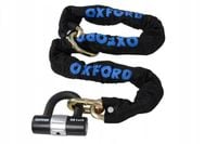 Łańcuch z zapięciem Chain8 OXFORD kolor czarny 1000mm trzpień 8mm ogniwo