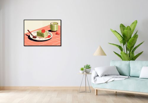 Plakat 84x59,5cm Deser Matcha na Arena.pl