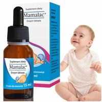 MAMALAC KROPLE NA NIETOLERANCJĘ LAKTOZY DLA DZIECI NIEMOWLĄT 15ml