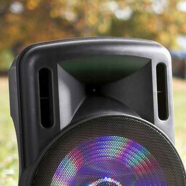 Kolumna aktywna 15'' 800W UHF BT bateria+ mikrofon/ imprezy konferencje zdjęcie 5