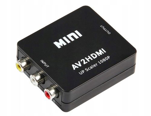 ADAPTER AV RCA DO HDMI KONWERTER CINCH CVBS 1080P RCA - HDMI na Arena.pl