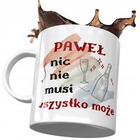 Kubek Dla Pawła Kolegi Męża Przyjaciela Na Prezent Z Nadrukiem Ze Zdjęciem