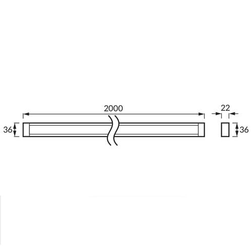 Szynoprzewód sufitowy 2m TRACK 02439 Ideus 1-fazowa ścienna LISTWA natynkowa 230V biała na Arena.pl